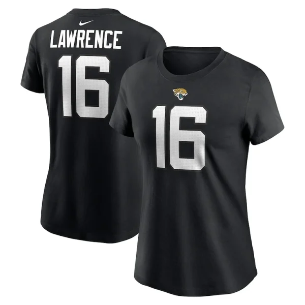 Trevor lawrence jacksonville jaguars nike womens player name number t shirt Black