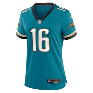 Trevor lawrence jacksonville jaguars nike womens prowler throwback game jersey Teal M