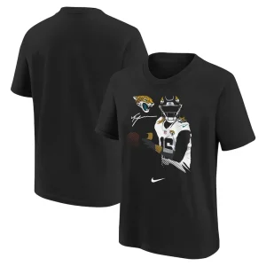 Trevor lawrence jacksonville jaguars nike youth local player name number t shirt Black