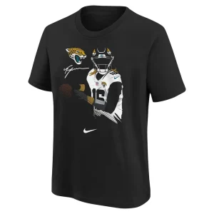 Trevor lawrence jacksonville jaguars nike youth local player name number t shirt Black Yth M