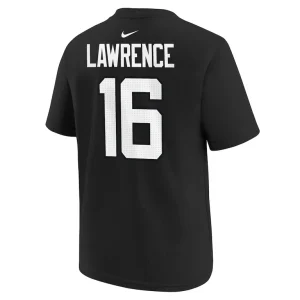 Trevor lawrence jacksonville jaguars nike youth player name number t shirt Black Yth L