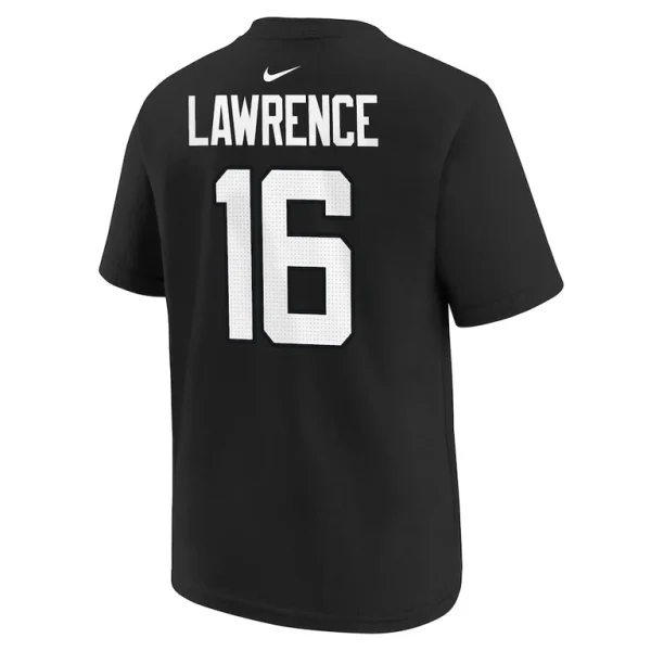 Trevor lawrence jacksonville jaguars nike youth player name number t shirt Black Yth L