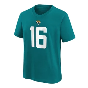 Trevor lawrence jacksonville jaguars nike youth player name number t shirt Teal Yth M