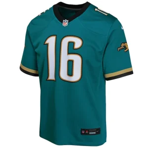 Trevor lawrence jacksonville jaguars nike youth prowler throwback player game jersey Teal Yth M