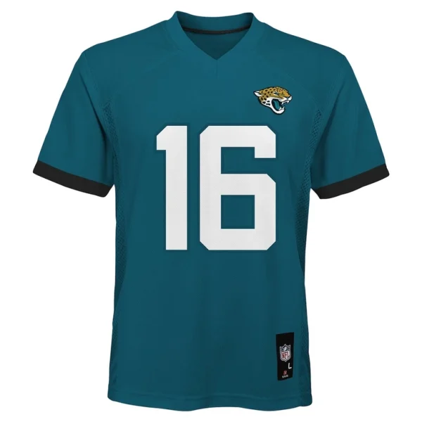 Trevor lawrence jacksonville jaguars preschool replica player jersey Teal 56