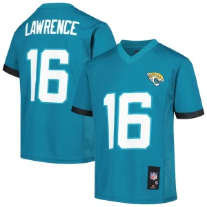 Trevor lawrence jacksonville jaguars youth replica player jersey Teal