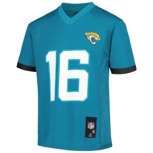 Trevor lawrence jacksonville jaguars youth replica player jersey Teal Yth M