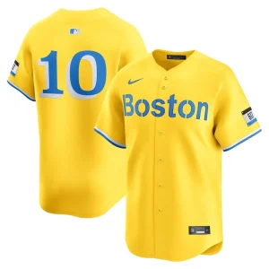 Trevor story boston red sox nike city connect limited player jersey Gold