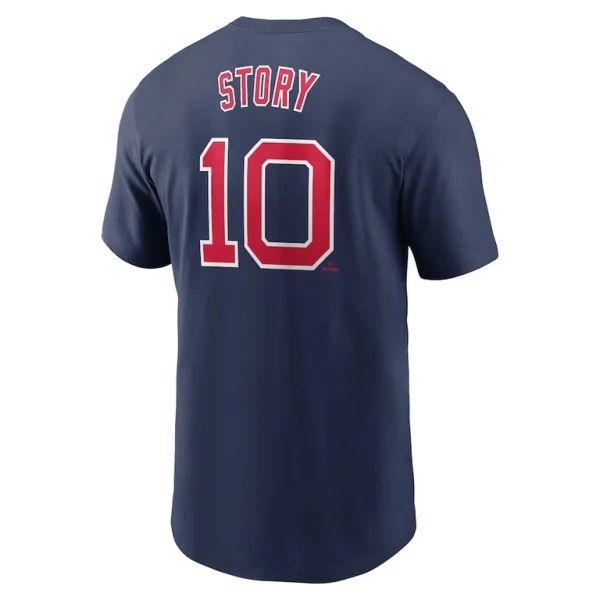 Trevor story boston red sox nike fuse name number t shirt Navy L