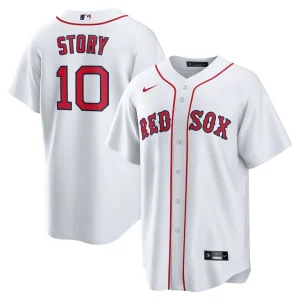 Trevor story boston red sox nike home replica jersey White