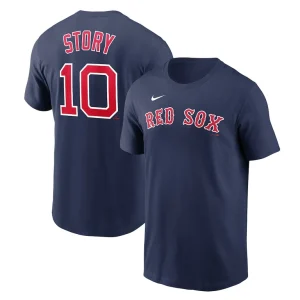 Trevor story boston red sox nike name number t shirt Navy