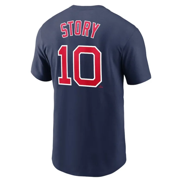 Trevor story boston red sox nike name number t shirt Navy L