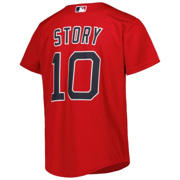 Trevor story boston red sox nike youth alternate replica player jersey Red Yth L