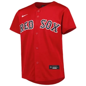 Trevor story boston red sox nike youth alternate replica player jersey Red Yth M