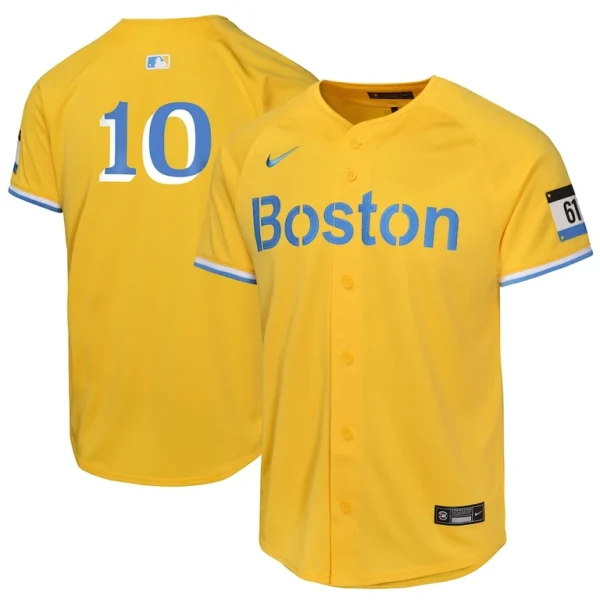 Trevor story boston red sox nike youth city connect limited player jersey Gold