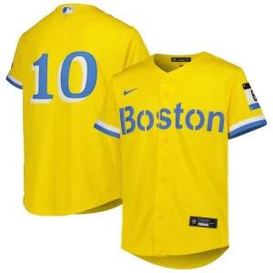 Trevor story boston red sox nike youth city connect replica player jersey Gold
