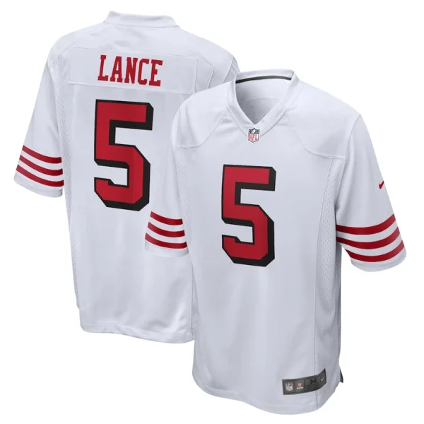 Trey lance san francisco 49ers nike alternate game jersey White