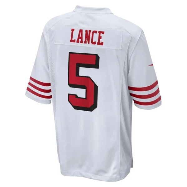 Trey lance san francisco 49ers nike alternate game jersey White L