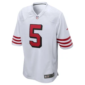 Trey lance san francisco 49ers nike alternate game jersey White M
