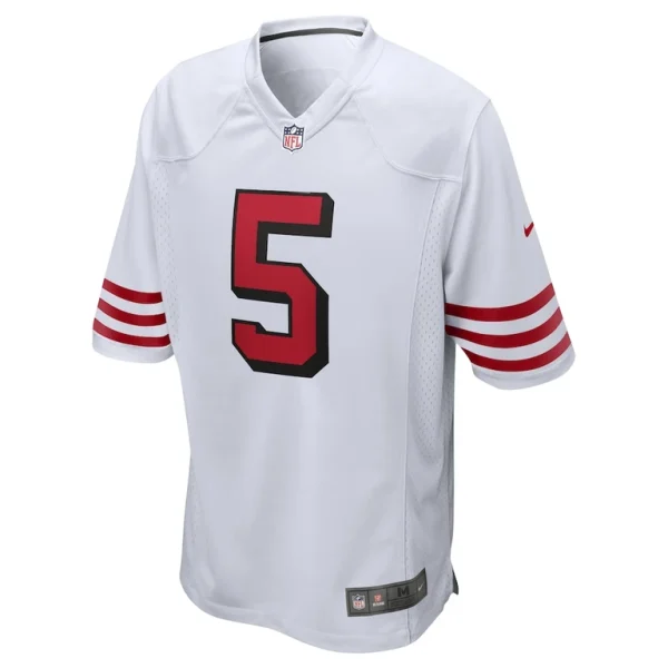 Trey lance san francisco 49ers nike alternate game jersey White M