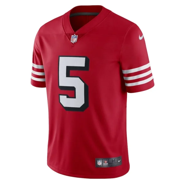 Trey lance san francisco 49ers nike alternate vapor limited jersey Scarlet M