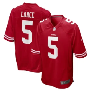 Trey lance san francisco 49ers nike game jersey Scarlet