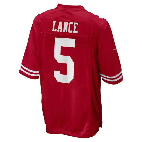 Trey lance san francisco 49ers nike game jersey Scarlet L