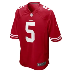 Trey lance san francisco 49ers nike game jersey Scarlet M