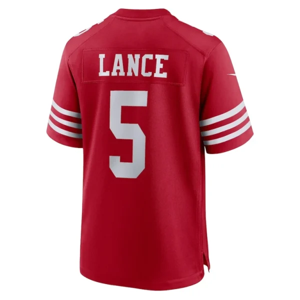 Trey lance san francisco 49ers nike game player jersey Scarlet L