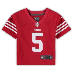 Trey lance san francisco 49ers nike infant player game jersey Scarlet 18 MO