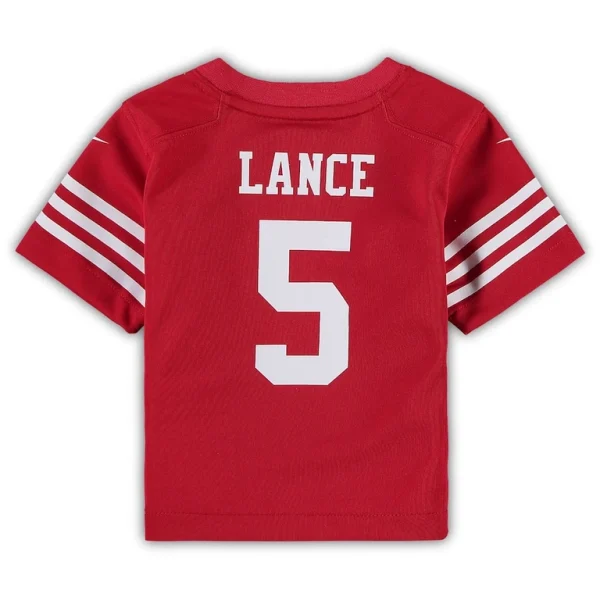 Trey lance san francisco 49ers nike infant player game jersey Scarlet 24 MO