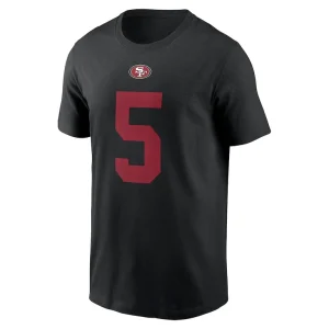 Trey lance san francisco 49ers nike name number t shirt Black M