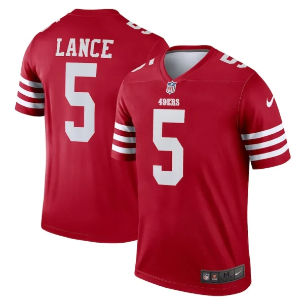 Trey lance san francisco 49ers nike team legend player performance top Scarlet