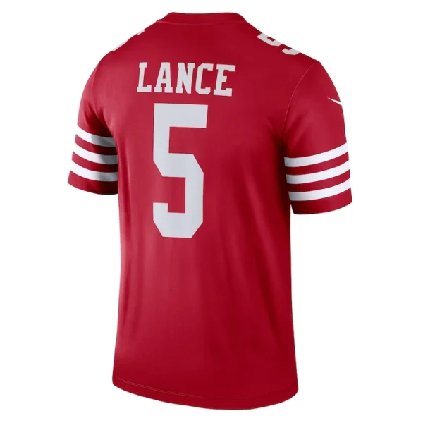 Trey lance san francisco 49ers nike team legend player performance top Scarlet L