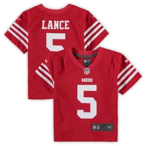 Trey lance san francisco 49ers nike toddler game jersey Scarlet