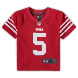 Trey lance san francisco 49ers nike toddler game jersey Scarlet 3T