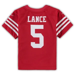 Trey lance san francisco 49ers nike toddler game jersey Scarlet 4T