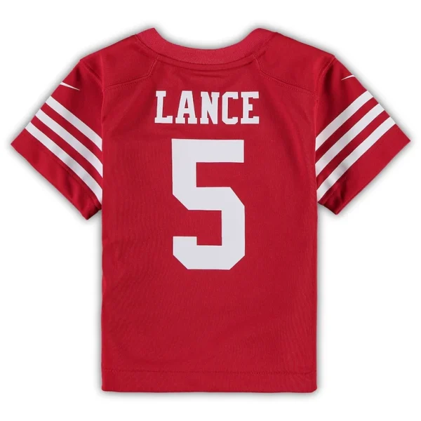 Trey lance san francisco 49ers nike toddler game jersey Scarlet 4T