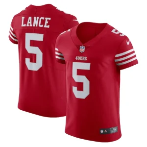 Trey lance san francisco 49ers nike vapor elite jersey Scarlet