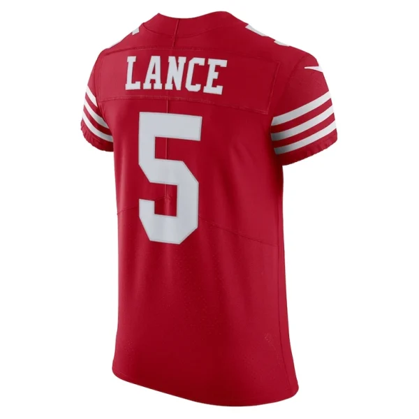 Trey lance san francisco 49ers nike vapor elite jersey Scarlet 48