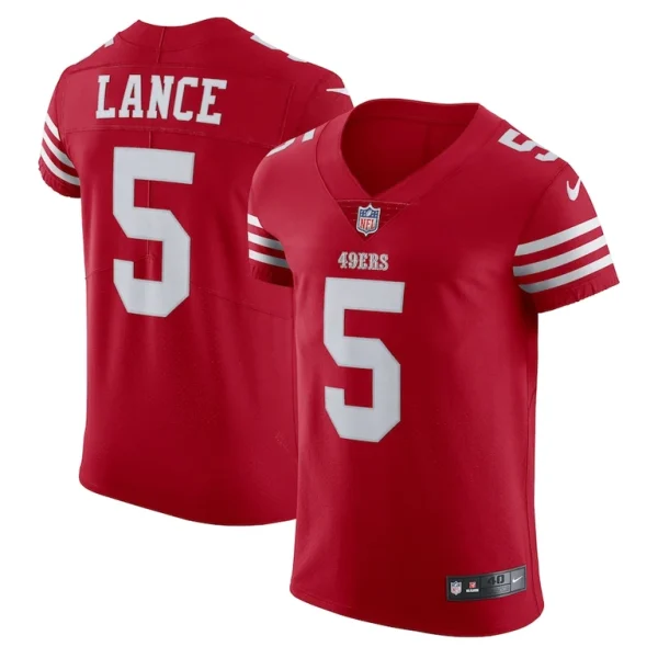 Trey lance san francisco 49ers nike vapor elite jersey Scarlet