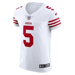 Trey lance san francisco 49ers nike vapor elite jersey White 44