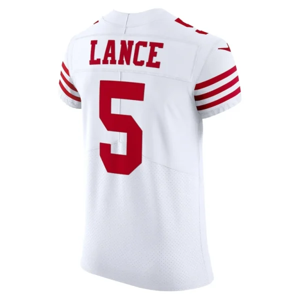 Trey lance san francisco 49ers nike vapor elite jersey White 48