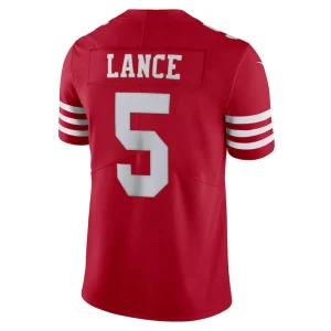 Trey lance san francisco 49ers nike vapor limited jersey Scarlet L
