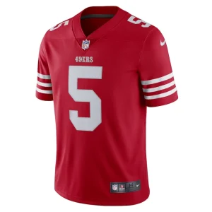 Trey lance san francisco 49ers nike vapor limited jersey Scarlet M