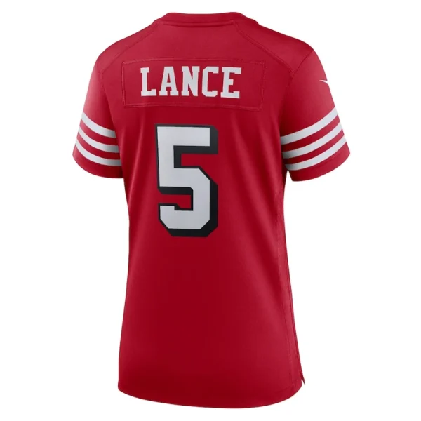 Trey lance san francisco 49ers nike womens alternate game jersey Scarlet L