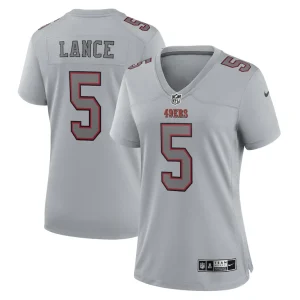 Trey lance san francisco 49ers nike womens atmosphere fashion game jersey Gray