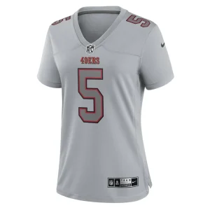 Trey lance san francisco 49ers nike womens atmosphere fashion game jersey Gray M