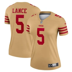 Trey lance san francisco 49ers nike womens inverted legend player performance top Gold
