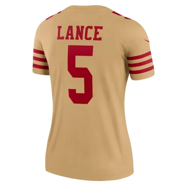 Trey lance san francisco 49ers nike womens inverted legend player performance top Gold L